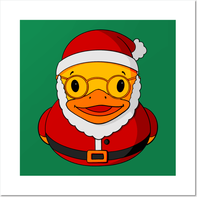 Santa Claus Rubber Duck Wall Art by Alisha Ober Designs